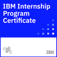 IBM Internship Program Certificate badge